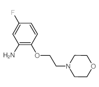 5-Fluoro-2-[2-(4-morpholinyl)ethoxy]phenylamine structure