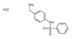 N-[4-(aminomethyl)phenyl]benzenesulphonamide monohydrochloride Structure