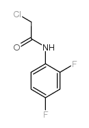 2-氯-N-(2,4-二氟苯基)乙酰胺结构式