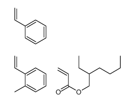 1-ethenyl-2-methylbenzene,2-ethylhexyl prop-2-enoate,styrene Structure