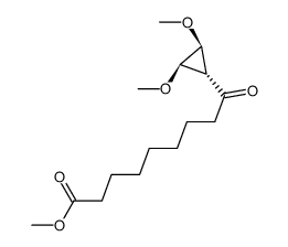 methyl 9-((1s,2R,3S)-2,3-dimethoxycyclopropyl)-9-oxononanoate结构式