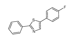 5-(4-fluorophenyl)-2-phenylthiazole Structure