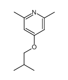 4-isobutoxy-2,6-dimethyl-pyridine结构式