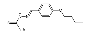 4-butoxy-benzaldehyde-thiosemicarbazone Structure