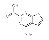 4-Amino-7H-pyrrolo[2,3-d]pyrimidine-2-sulfinic acid structure