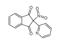 2-nitro-2-[2]pyridyl-indan-1,3-dione结构式