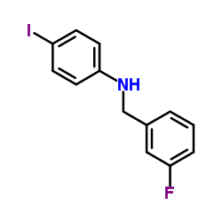 N-(3-Fluorobenzyl)-4-iodoaniline Structure