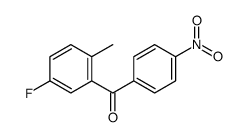 (5-fluoro-2-methylphenyl)-(4-nitrophenyl)methanone结构式