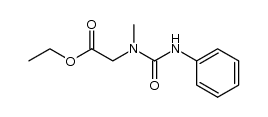 N-methyl-N-(carbethoxymethyl)-N'-phenylurea结构式