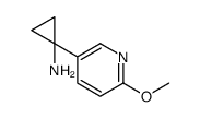 1-(6-Methoxypyridin-3-yl)cyclopropanamine结构式