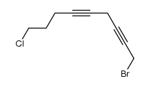 1-bromo-9-chloro-2,5-nonadiyne Structure