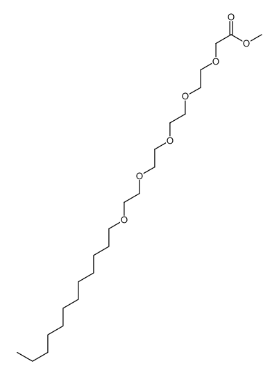 methyl 2-[2-[2-[2-(2-dodecoxyethoxy)ethoxy]ethoxy]ethoxy]acetate结构式