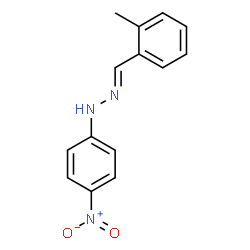 1-(2-methylbenzylidene)-2-(4-nitrophenyl)hydrazine structure