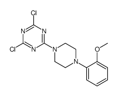 2,4-dichloro-6-[4-(2-methoxyphenyl)piperazin-1-yl]-1,3,5-triazine结构式