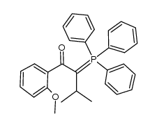 1-(2-methoxybenzoyl)-2-methylpropylidene(triphenyl)phosphorane结构式