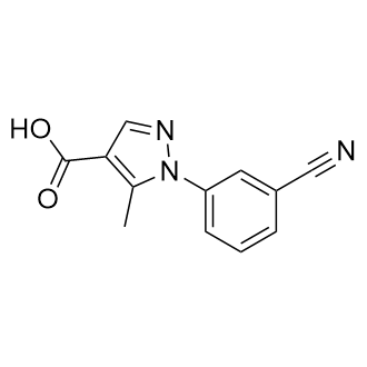 1-(3-氰基苯基)-5-甲基-1H-吡唑-4-羧酸图片