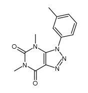 4,6-dimethyl-3-(m-tolyl)-3H-[1,2,3]triazolo[4,5-d]pyrimidine-5,7(4H,6H)-dione Structure