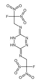 3-N,6-N-bis(2-fluoro-2,2-dinitroethyl)-1,2,4,5-tetrazine-3,6-diamine Structure