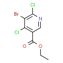 Ethyl 5-bromo-4,6-dichloronicotinate structure