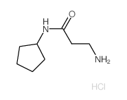 3-Amino-N-cyclopentylpropanamide hydrochloride Structure