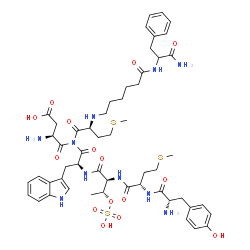 cholecystokinin (31-39), Thr(34)-Ahx(37)-结构式