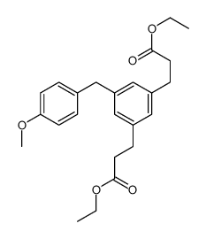 Diethyl 3,3'-(5-(4-methoxybenzyl)-1,3-phenylene)dipropanoate picture