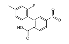 2-(2-fluoro-4-methylphenyl)-4-nitrobenzoic acid结构式