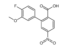 2-(4-fluoro-3-methoxyphenyl)-4-nitrobenzoic acid Structure