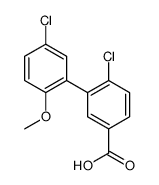 4-chloro-3-(5-chloro-2-methoxyphenyl)benzoic acid结构式