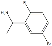 1-(5-溴-2-氟苯基)乙胺结构式