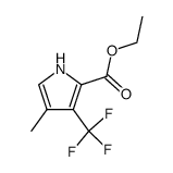 ethyl 3-(trifluoromethyl)-4-methylpyrrole-2-carboxylate结构式