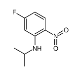 5-氟-N-异丙基-2-硝基苯胺结构式