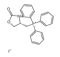 (S)-(+)-4-(2-oxazolidonyl)-methyltriphenylphosphonyl iodide结构式