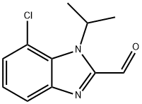 7-Chloro-1-isopropyl-1H-benzoimidazole-2-carbaldehyde Structure