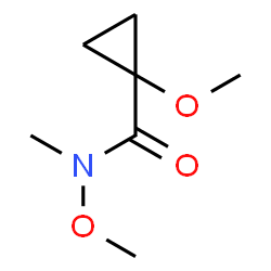 Cyclopropanecarboxamide, N,1-dimethoxy-N-methyl- (9CI) structure