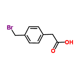 4-(bromomethyl)phenyl acetic acid structure