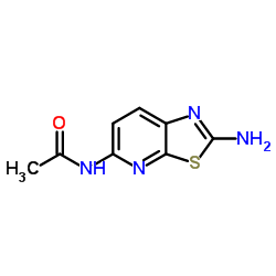 N-(2-Amino[1,3]thiazolo[5,4-b]pyridin-5-yl)acetamide结构式