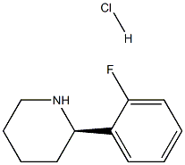 (R)-2-(2-fluorophenyl)piperidine hydrochloride结构式