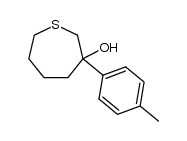 3-(4-methylphenyl)thiepan-3-ol结构式