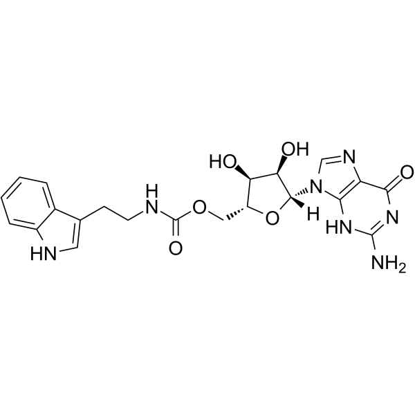 Tryptamine guanosine carbamate Structure