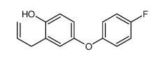 4-(4-fluorophenoxy)-2-prop-2-enylphenol结构式