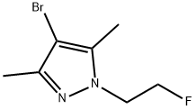 4-Bromo-1-(2-fluoro-ethyl)-3,5-dimethyl-1H-pyrazole Structure