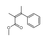 (Z)-methyl 2-methyl-3-phenyl-2-butenoate结构式