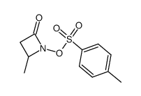 N-(tosyloxy)-4-methyl-2-azetidinone结构式