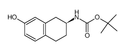 (7S)-7-tert-butoxycarbonylamino-5,6,7,8-tetrahydro-2-naphthol Structure