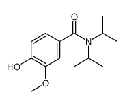 4-hydroxy-3-methoxy-N,N-di(propan-2-yl)benzamide结构式