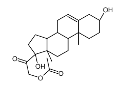 3-beta,17-alpha,21-trihydroxypregn-5-en-20-one 21-acetate结构式