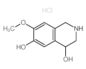 4,6-Isoquinolinediol,1,2,3,4-tetrahydro-7-methoxy-, hydrochloride (1:1) structure