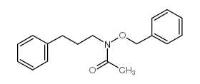 N-phenylmethoxy-N-(3-phenylpropyl)acetamide Structure