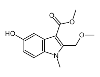 methyl 5-hydroxy-2-(methoxymethyl)-1-methylindole-3-carboxylate Structure